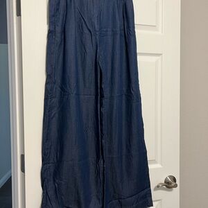 Ann Taylor Deep Blue Denim Trousers